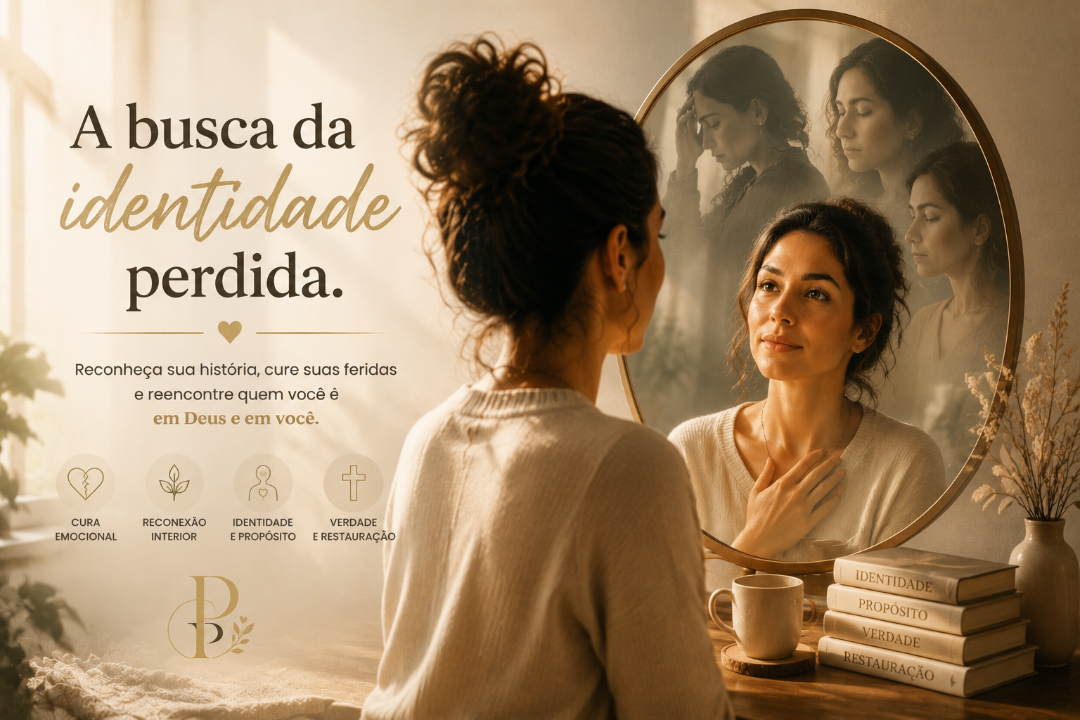 Infográfico: A mulher que se reencontra - Identidade, Propósito e Autenticidade